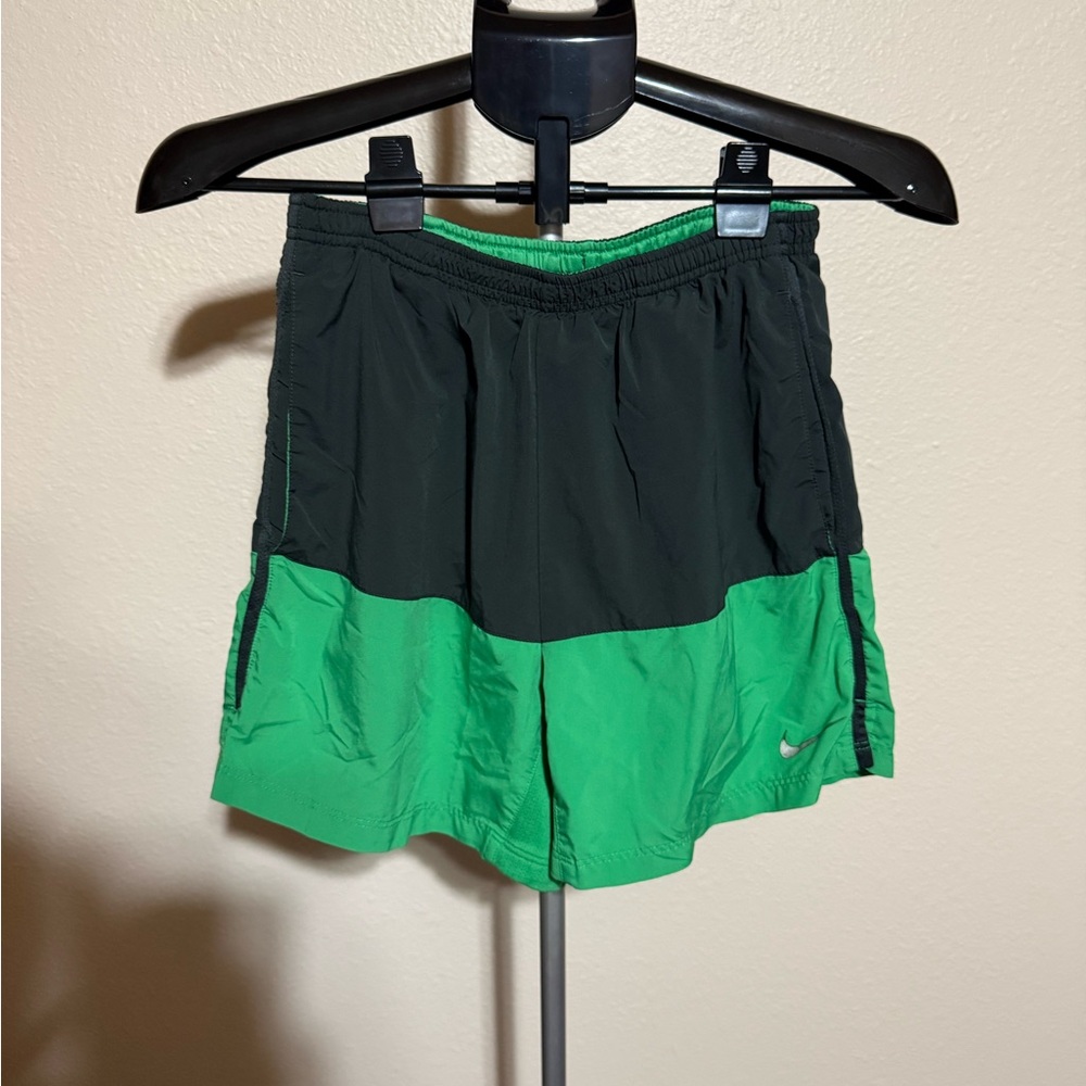 Nike Dri-FIT‎ Green and Black Shorts
